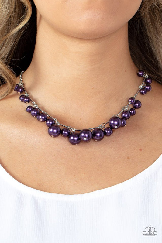 ​Tearoom Gossip - Purple - Paparazzi Necklace Image