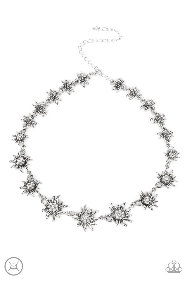 ​Get Up and GROW - White - Paparazzi Necklace Image