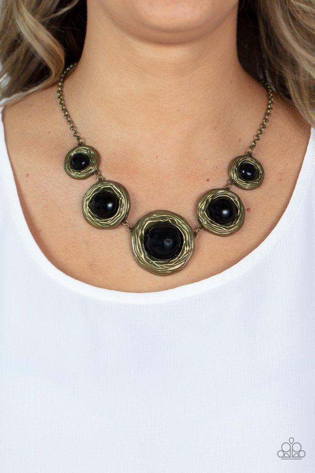 The Next NEST Thing - Brass - Paparazzi Necklace Image