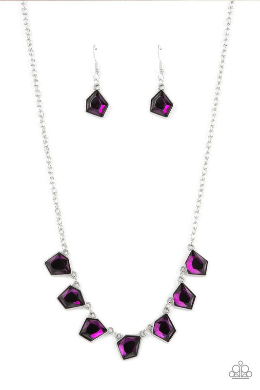 Experimental Edge - Purple - Paparazzi Necklace Image