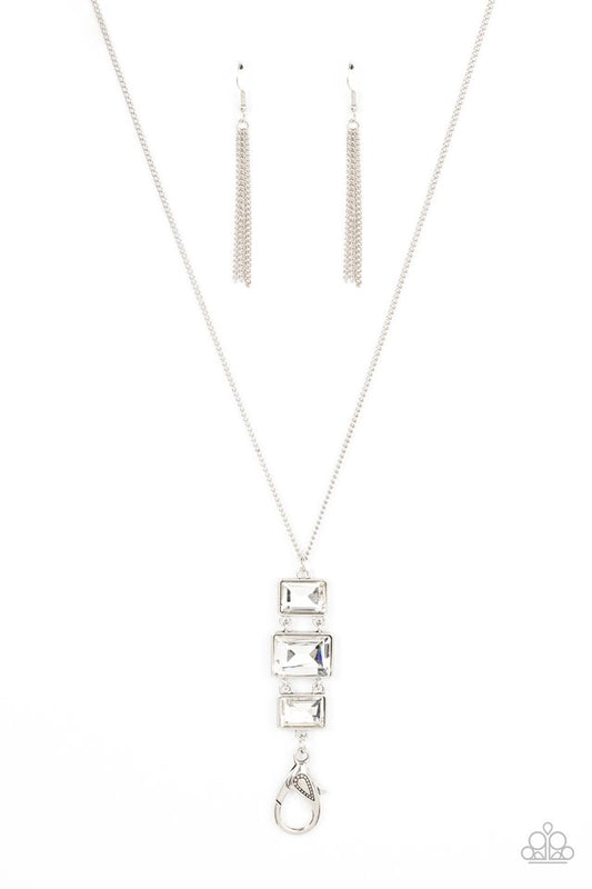 Uptown Totem - White - Paparazzi Necklace Image