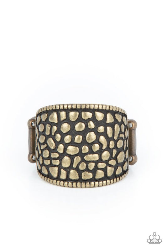 Dotted Decorum - Brass - Paparazzi Ring Image