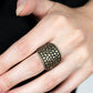 Dotted Decorum - Brass - Paparazzi Ring Image