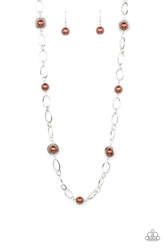 ​Fundamental Fashion - Brown - Paparazzi Necklace Image