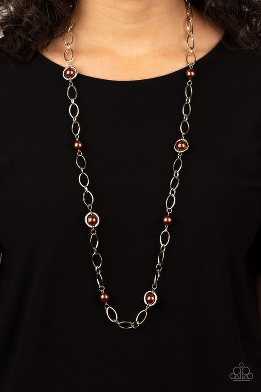 ​Fundamental Fashion - Brown - Paparazzi Necklace Image