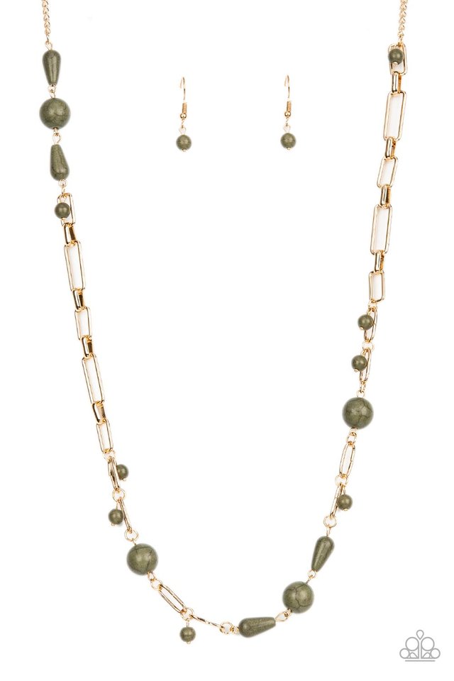 Desert Journey - Green - Paparazzi Necklace Image