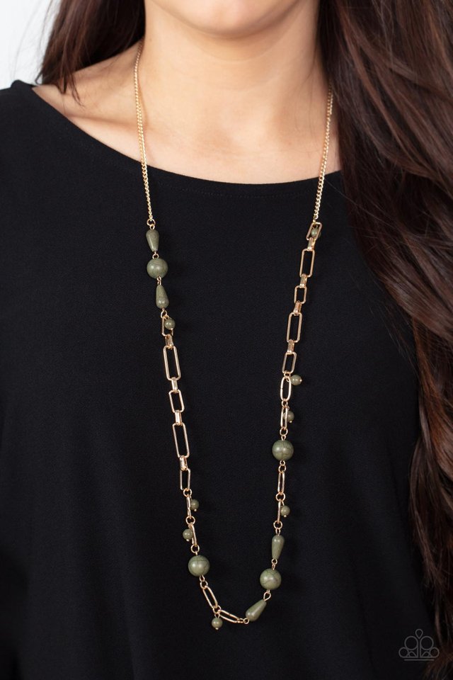 Desert Journey - Green - Paparazzi Necklace Image