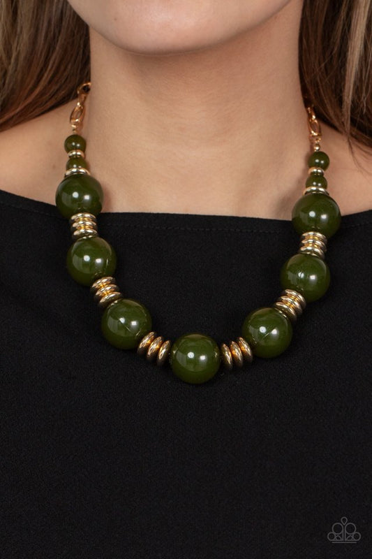 ​Race to the POP - Green - Paparazzi Necklace Image