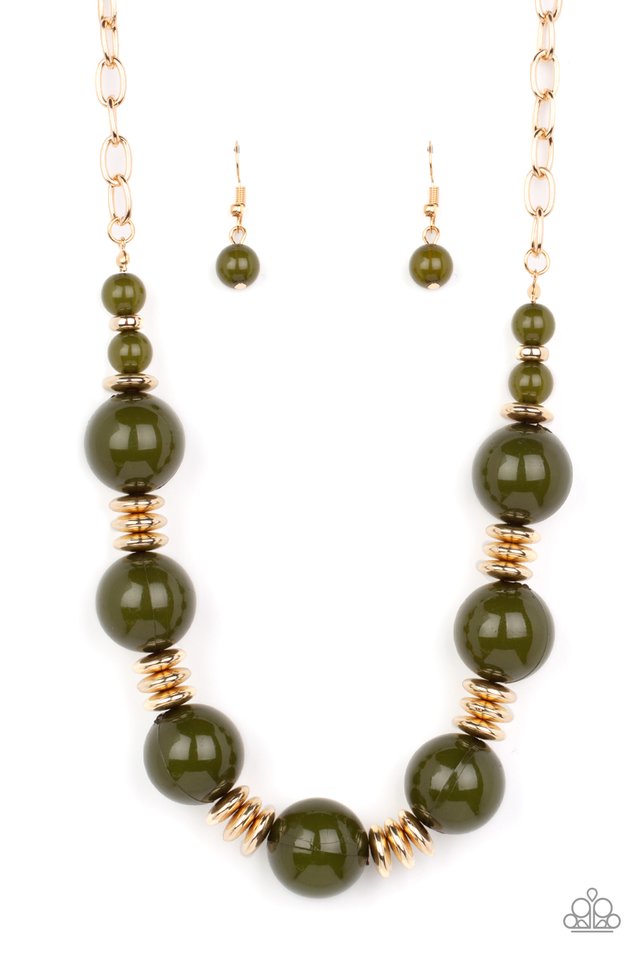 ​Race to the POP - Green - Paparazzi Necklace Image