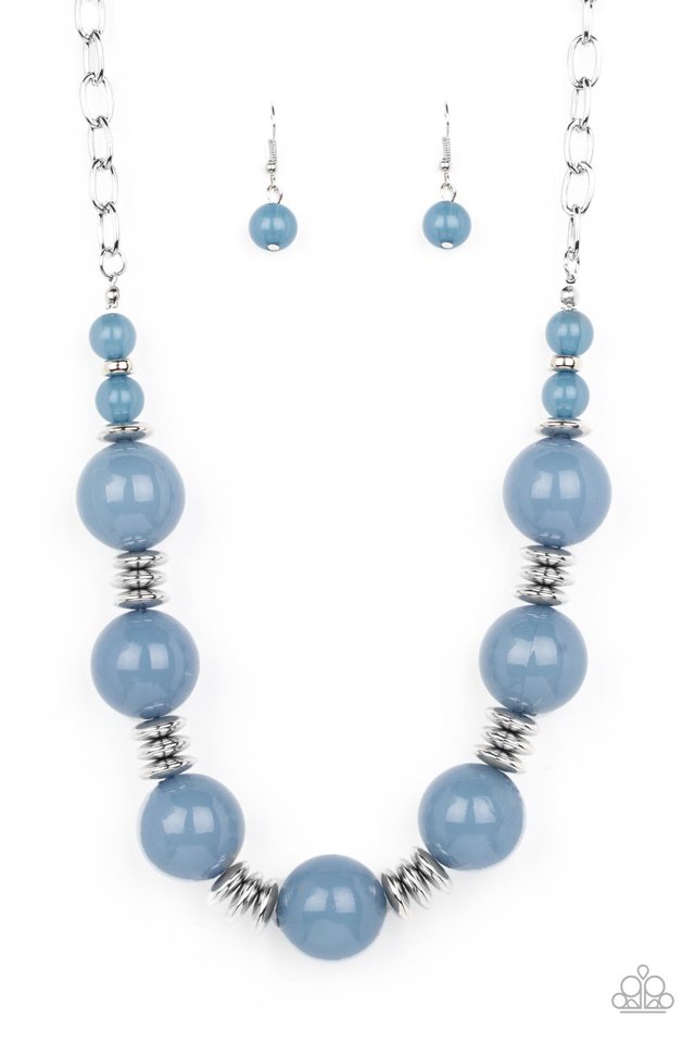 Race to the POP - Blue - Paparazzi Necklace Image