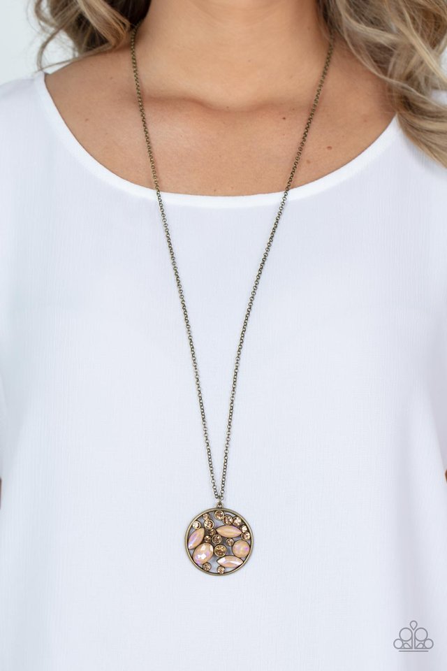 ​Iridescently Influential - Brown - Paparazzi Necklace Image