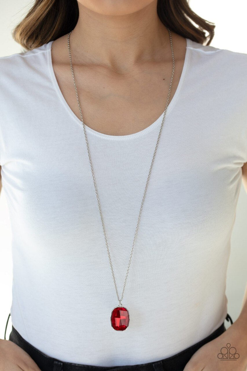 Paparazzi Necklace ~ Imperfect Iridescence - Red