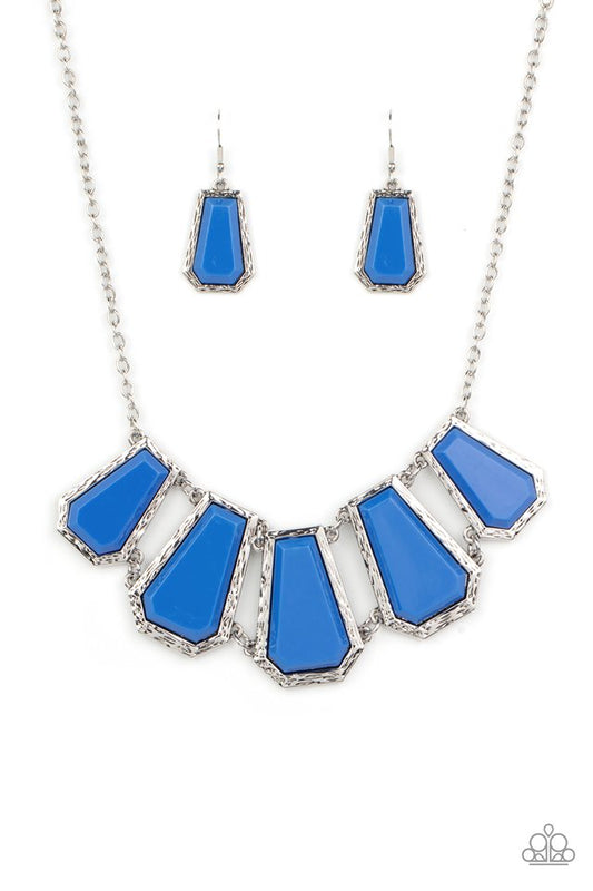 Stellar Heiress - Blue - Paparazzi Necklace Image