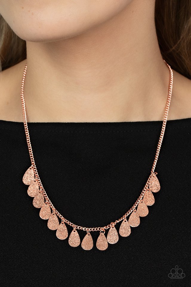 ​Eastern CHIME Zone - Copper - Paparazzi Necklace Image