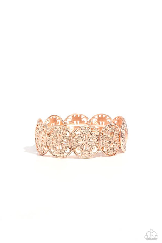 Portico Picnic - Rose Gold - Paparazzi Bracelet Image
