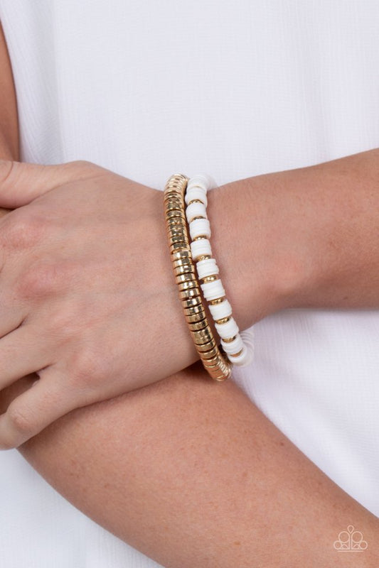 Catalina Marina - White - Paparazzi Bracelet Image