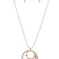 Ecliptic Elegance - Copper - Paparazzi Necklace Image