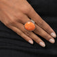 Aesthetically Authentic - Orange - Paparazzi Ring Image