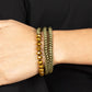 Gutsy and Glitzy - Brass - Paparazzi Bracelet Image