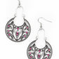 Vineyard Villa - Pink - Paparazzi Earring Image