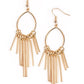 ​Mood Swing - Gold - Paparazzi Earring Image