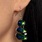 Gem Galaxy - Green - Paparazzi Earring Image