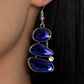 Gem Galaxy - Blue - Paparazzi Earring Image