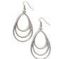 Trendy TIER-Drops - Silver - Paparazzi Earring Image