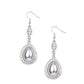 Elite Elegance - Silver - Paparazzi Earring Image