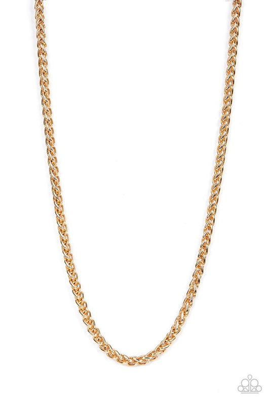 Metro Monopoly - Gold - Paparazzi Necklace Image