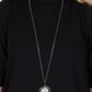 There She GLOWS! - White - Paparazzi Necklace Image