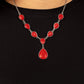 ​Party Paradise - Red - Paparazzi Necklace Image