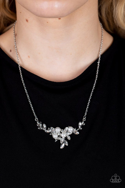 Because Im The Bride - White - Paparazzi Necklace Image