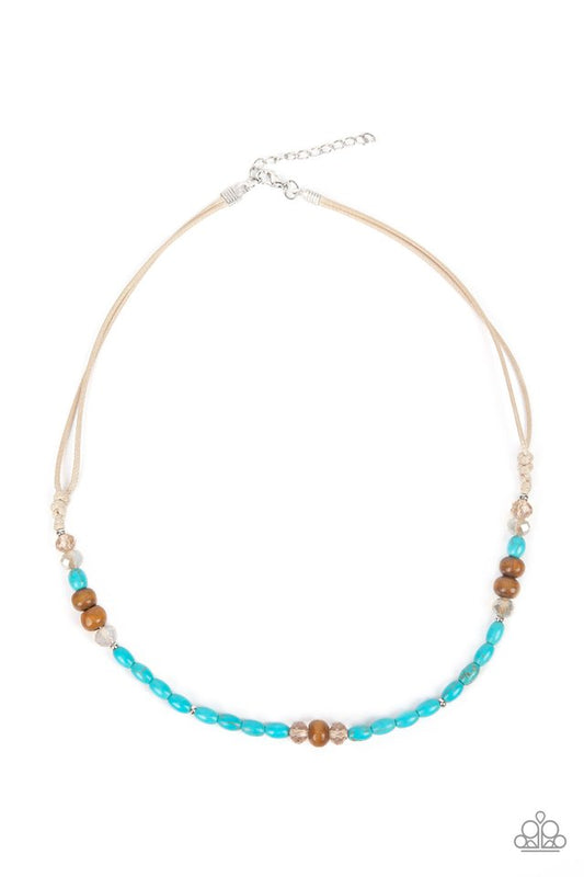 Groundbreaking Glamour - Blue - Paparazzi Necklace Image