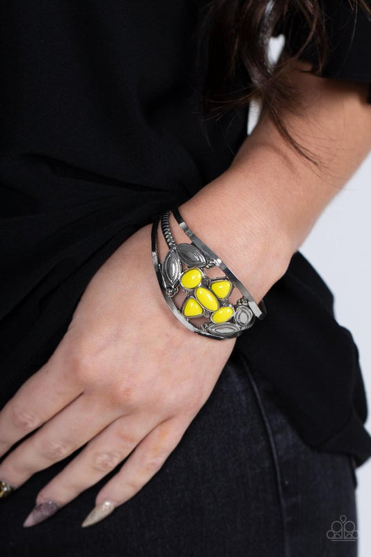 ​Caribbean Cabana - Yellow - Paparazzi Bracelet Image