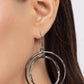 Rebel Rotation - Black - Paparazzi Earring Image