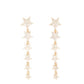 Americana Attitude - Gold - Paparazzi Earring Image