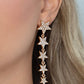 Americana Attitude - Gold - Paparazzi Earring Image