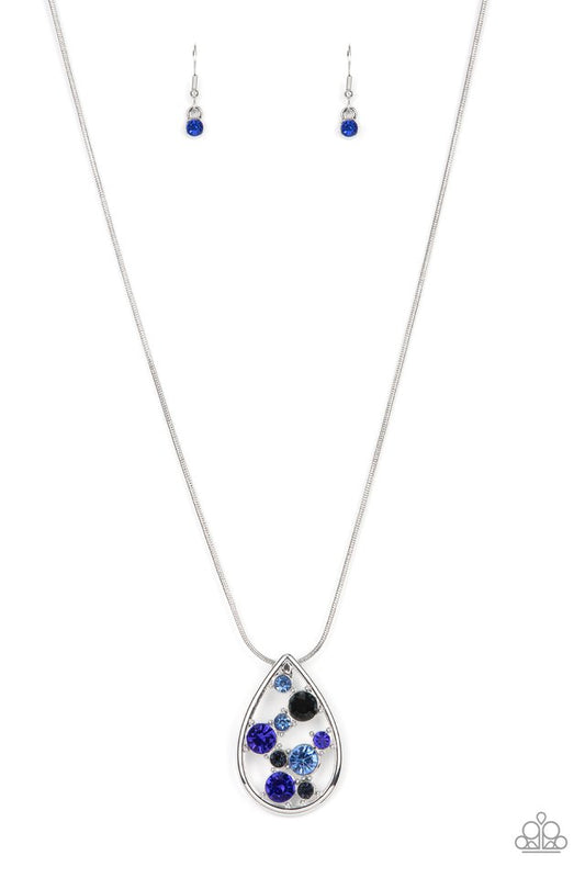 ​Seasonal Sophistication - Blue - Paparazzi Necklace Image