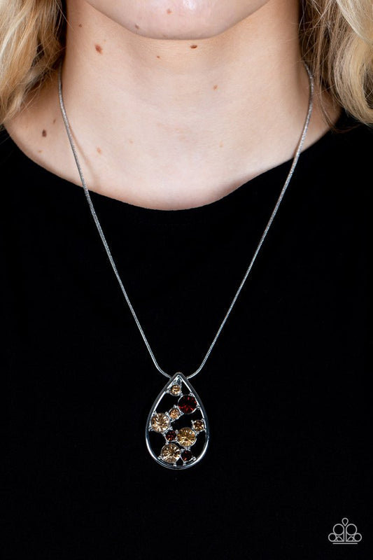 ​Seasonal Sophistication - Brown - Paparazzi Necklace Image