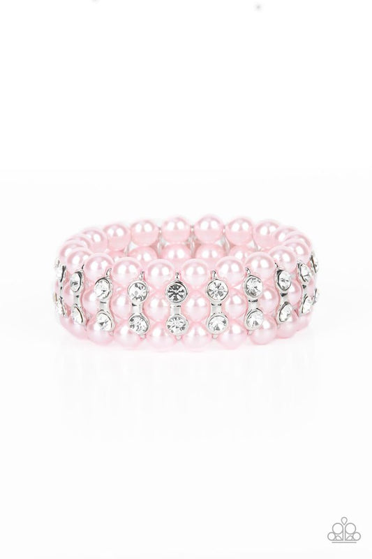 ​Eiffel Tower Elegance - Pink - Paparazzi Bracelet Image