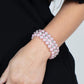 ​Eiffel Tower Elegance - Pink - Paparazzi Bracelet Image