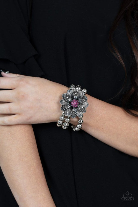 ​Botanical Bravado - Pink - Paparazzi Bracelet Image