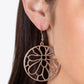 Glowing Glades - Rose Gold - Paparazzi Earring Image