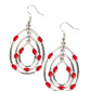 Rippling Rapport - Red - Paparazzi Earring Image