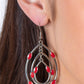 Rippling Rapport - Red - Paparazzi Earring Image