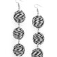 ​Laguna Lanterns - Black - Paparazzi Earring Image