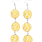 ​Laguna Lanterns - Yellow - Paparazzi Earring Image