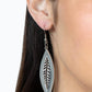 Leather Lagoon - Silver - Paparazzi Earring Image