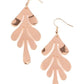 A FROND Farewell - Rose Gold - Paparazzi Earring Image